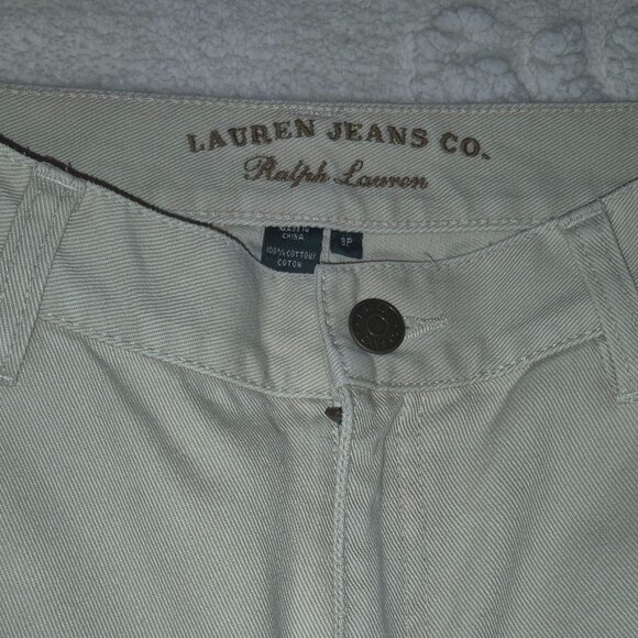 NWOT RARE Ralph Lauren Botanical Cream Jeans (8) - Picture 6 of 13